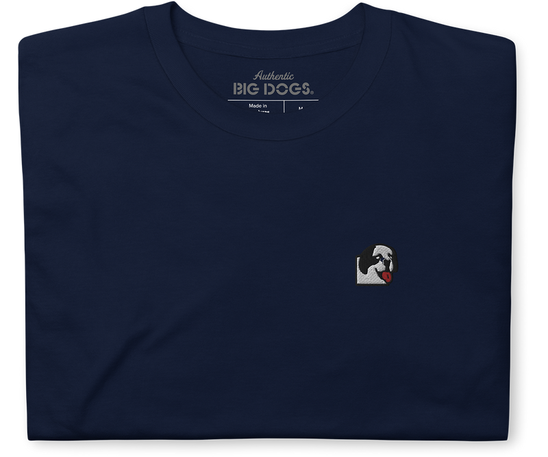 Dog Face Embroidered T-Shirt