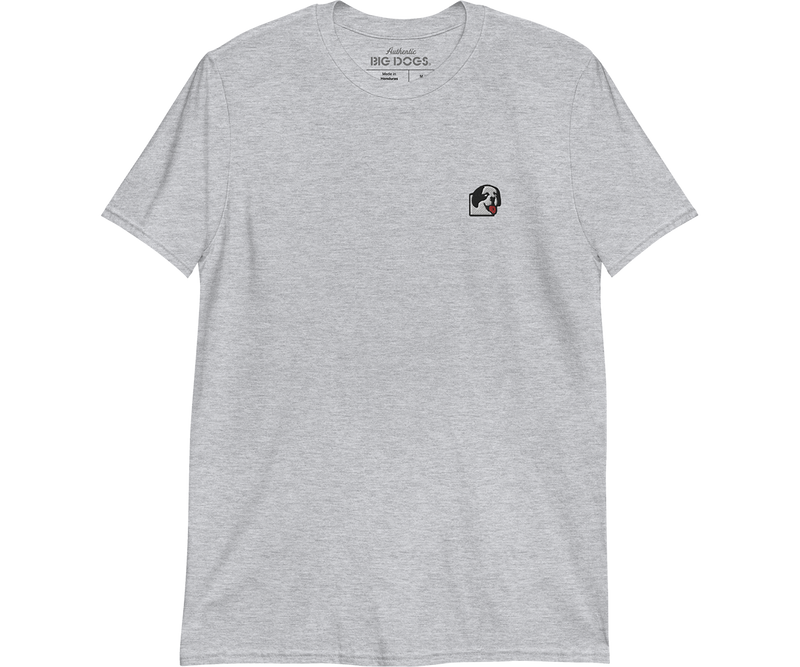 Dog Face Embroidered T-Shirt