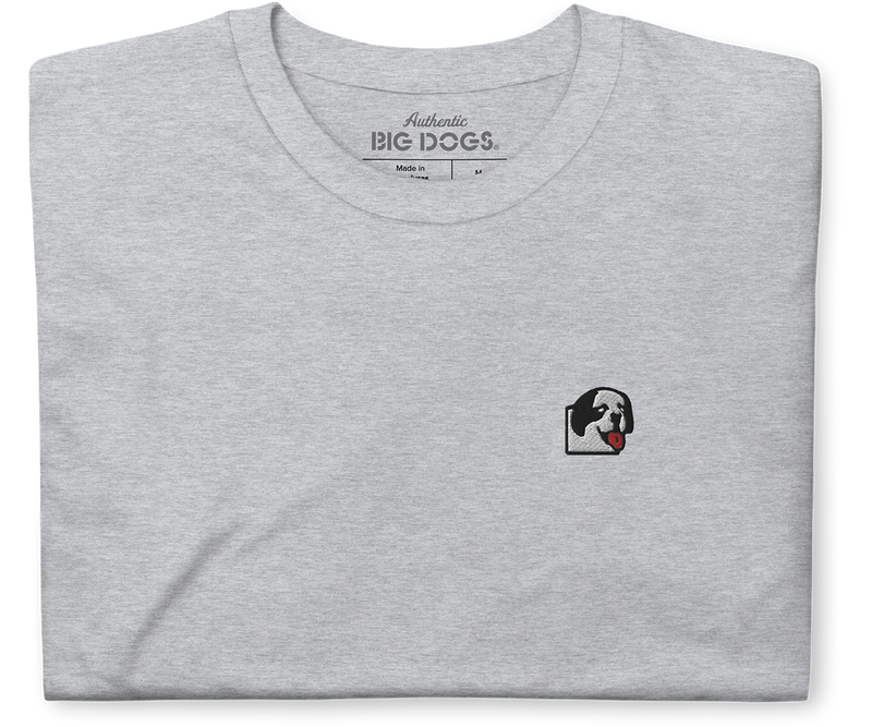 Dog Face Embroidered T-Shirt