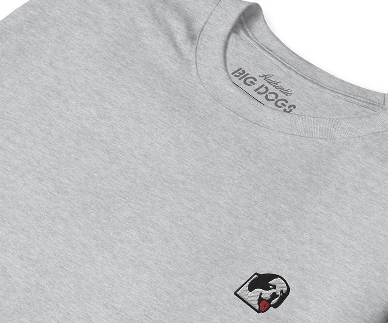 Dog Face Embroidered T-Shirt