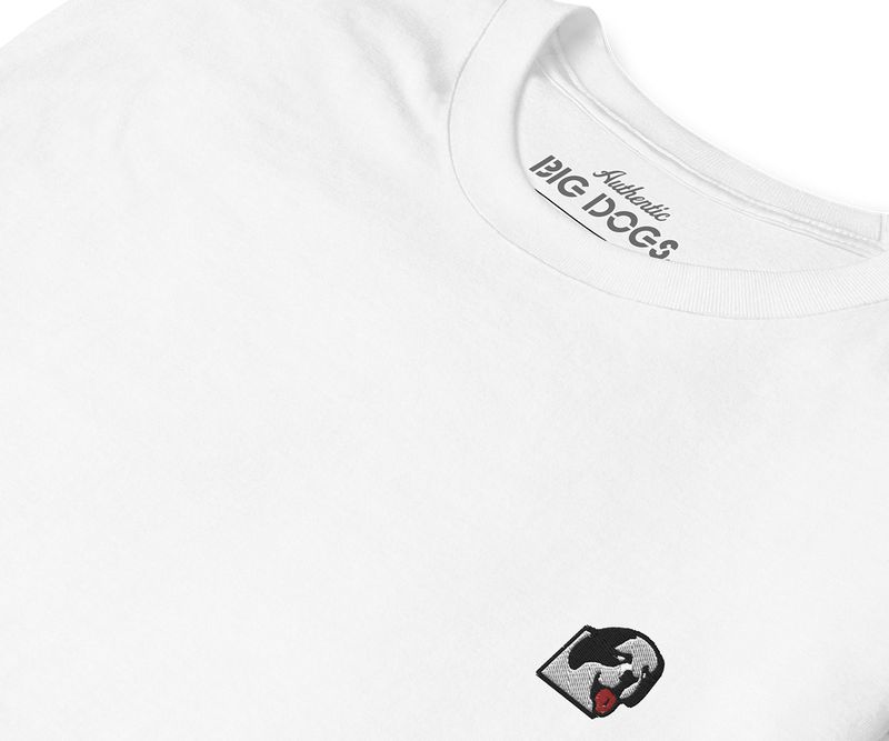 Dog Face Embroidered T-Shirt